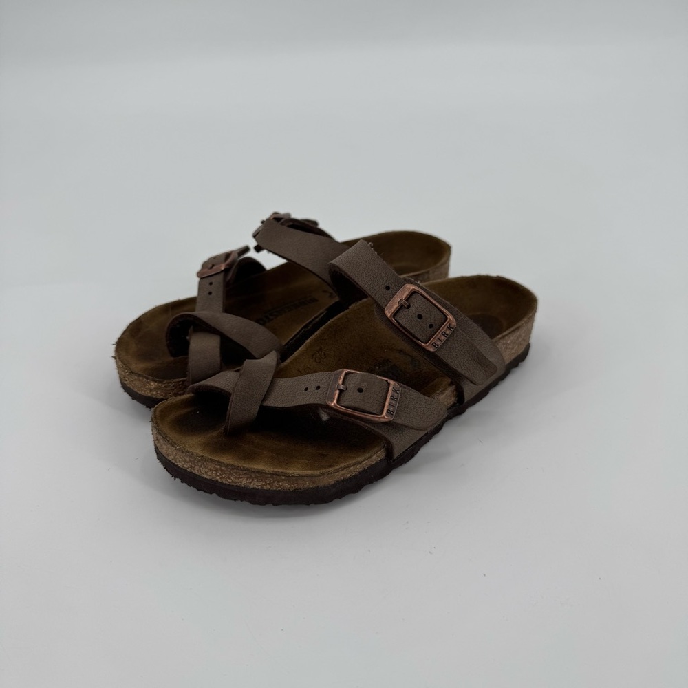 Birkenstock Kids Brown Mayari Sandals Size 28 - Picture 3 of 9